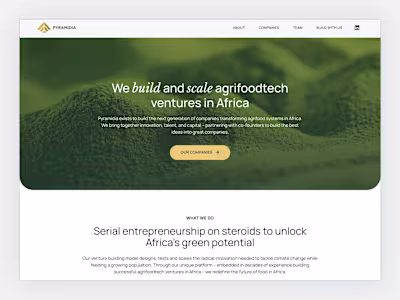 Pyramidia Ventures Website Redesign