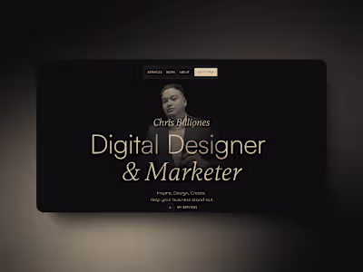 Digital Marketer : Portfolio Page Design