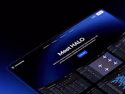 Framer Website Design for an Aviation Startup