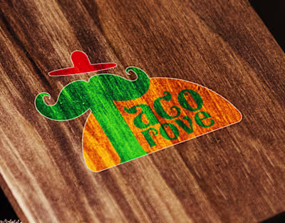 Taco Trove Business Logo - Taco Business Visual Identity