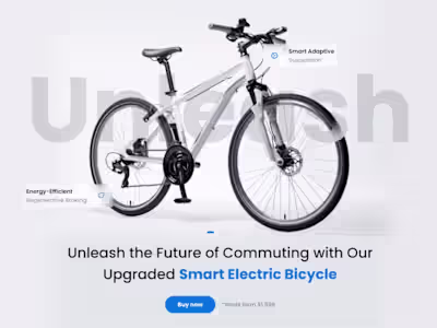 I have created an EV cycles website for my client 