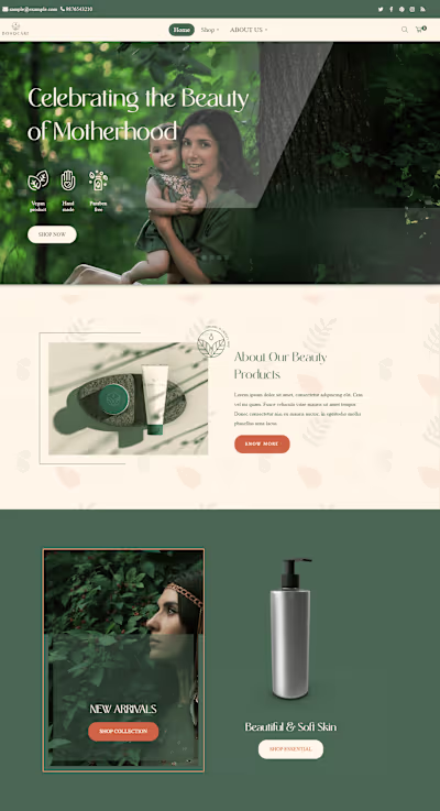 Bohocare-naturals Brand Identity  + Shopify Store