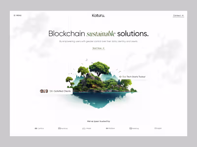 Koturu - Sustainable Blockchain Website 