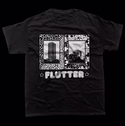 Flutter Band T-Shirt Design