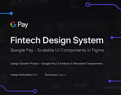 Scalable Design System for a Google Pay UI Components