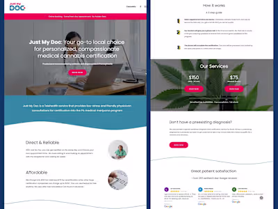Website desgin in Squarespace