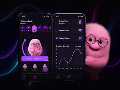 A Wellness App for Gut Care | UI/UX