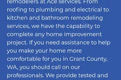 Ace Services website copy