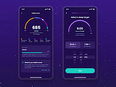 Habit Building & Tracking App Redesign