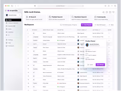 Search Management Dashboard