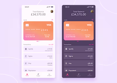 Budgeting App Design
