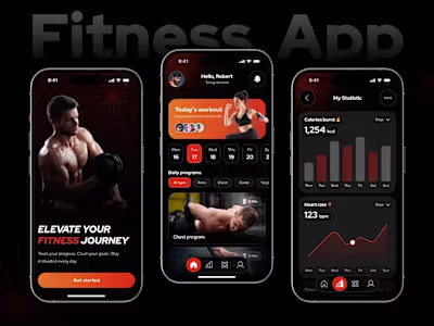 Fitness App UI/UX Design🏋️