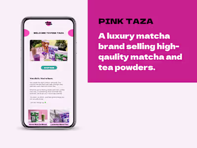 Crafted Email Strategy for Pink Taza