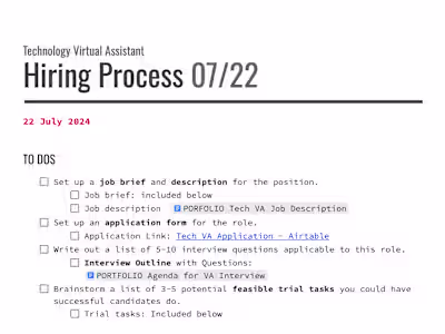 Process Creation: Help me hire!