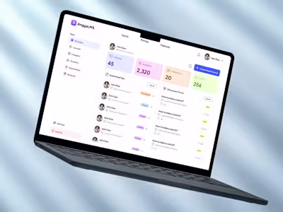 E-learning Dashboard Page
