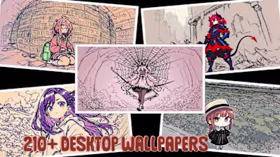 Anime Sketch Wallpapers – 210+ HD Desktop Pack (1920x1080)