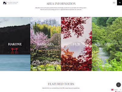 Explore Hakone website creation 