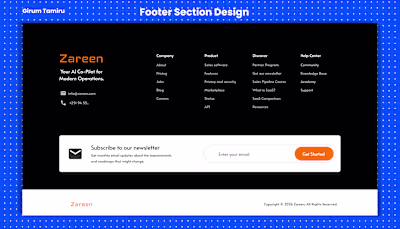 Footer Section Design