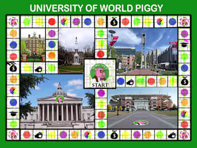 Board game design for Word Piggy