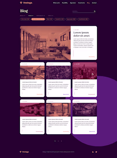 Vestega Blog Design 2022