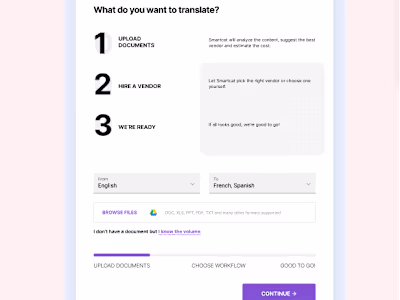 UX copy for a SaaS platform workspace