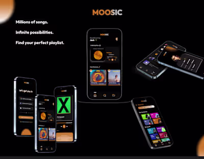 MOOSIC | MUSIC PLAYER | UI/UX DESIGN :: Behance