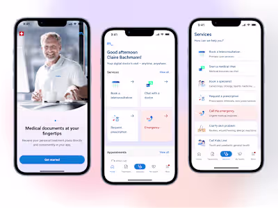 Leading Medgate iOS app redesign