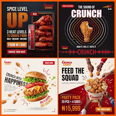 Social Media Designs | Crunch Crave