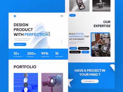 Digital Product Design Website