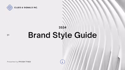 Corporate Brand Guidelines Presentation
