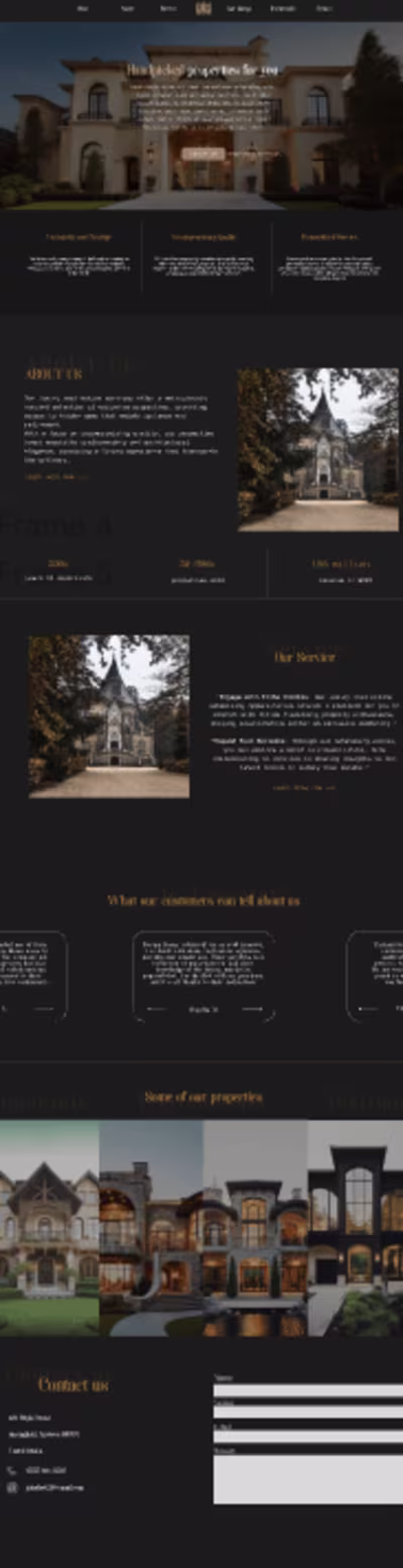 Case study for a luxury real estate agency