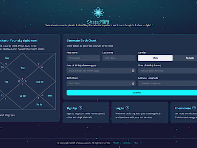 Shatatara – Astrology Web App (MERN Stack)
