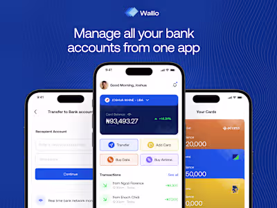 Wallio - Fintech app Design Case Study