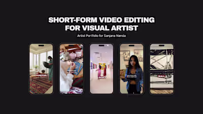 Short-Form Video Editing Series for By Sanjana