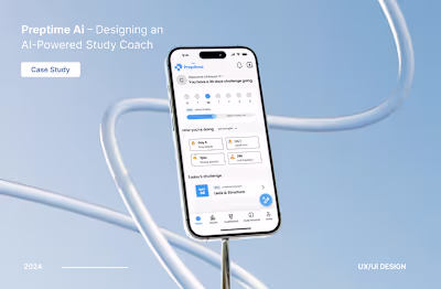Preptime Ai – The AI-Powered Study Coach :: Behance