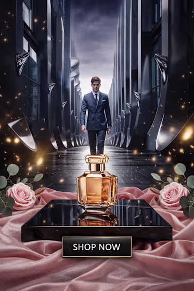 Golden Zenith: Luxury Fragrance Campaign