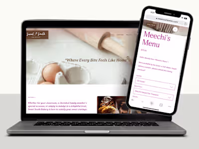 Brand, Logo,+ Web Design for Bakery
