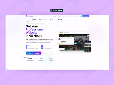 SiteMaxi No-Code Web Design Project