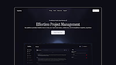 PRODUCTIVITY SAAS HERO SECTION DESIGN :: Behance