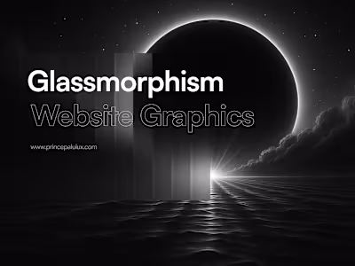 Glassmorphism Website Design Graphics
