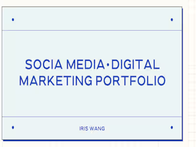 Portfolio - Iris Wang