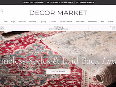 Modern E-commerce Website for Stylish Home Décor Store