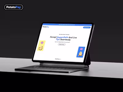 PotatoPay Framer Design and Development