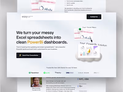 Data Analyst Framer Website
