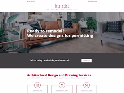 LA-DC - Website redesign for an architectural studio