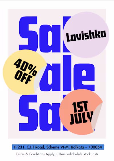 Vibrant Sale poster