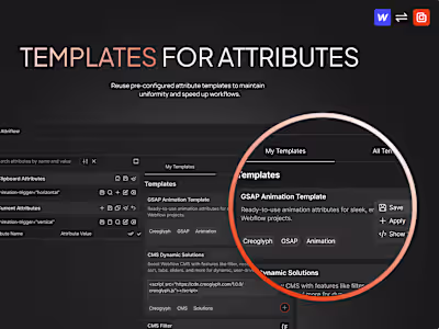 Attriflow: The Ultimate Attribute & Class Manager for Webflow