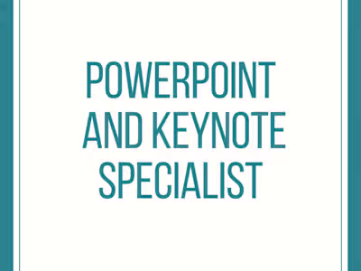 PowerPoint and Keynote Specialist