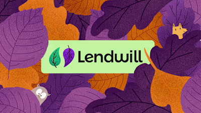 Lendwill Fintech App Brand with Illustrations