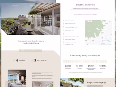 Web Design & Brand Identity for Viladomy Jurska